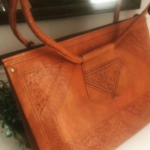 Boho Hand-stamped Moroccan Purse NWT